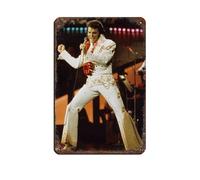 Elvis Presley Concert Hawaii Poster Tin Sign Vintage Metal Pub Club Cafe Bar Home Wall Art Decoration Poster Retro 8x12inch(20x30cm)