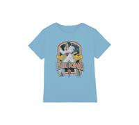 Elvis Presley Distressed King Kids T-Shirt, Light Blue | Size: 5-6 Years Elvis Presley Light Blue 5-6 Years