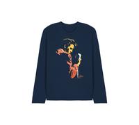 Elvis Presley Early Elvis Long Sleeve T-Shirt, Navy | Size: XL Elvis Presley Navy XL