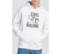 Elvis Presley Elvis Has Left The Building Hoodie, White | Size: Small Elvis Presley White S