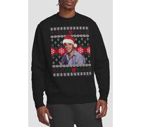 Elvis Presley Elvis Ugly Christmas Sweater Sweatshirt, Black | Size: Medium Elvis Presley Black M