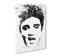 Elvis Presley Face Art V4 Canvas Print | Gallery Wrapped 30mm Frame Wall Art | 30x20 inches | Ready to Hang | Modern People Picture | Living Room Bedroom Lounge Office