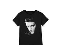 Elvis Presley Face Kids T-Shirt, Black | Size: 9-11 Years Elvis Presley Black 9-11 Years