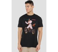 Elvis Presley Hit The Lights T-Shirt, Black | Size: Small Elvis Presley Black S