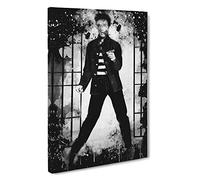 Elvis Presley Jailhouse Rock (2) Canvas Print | Gallery Wrapped 30mm Frame Wall Art | 30x20 inches | Ready to Hang | Modern Picture | Living Room Bedroom Lounge Office
