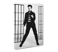 Elvis Presley Jailhouse Rock No.2 Canvas Print | Gallery Wrapped 30mm Frame Wall Art | 20x14 inches | Ready to Hang | Modern Picture | Living Room Bedroom Lounge Office