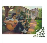 Elvis Presley Jigsaw Puzzles Puzzle for Adults Kids. 1000 Piece The King Impossible Challenge Toy Educational Games Home Decoration for Adults& Kids Age 14 Years Up 38x26cm/1000pcs