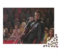 Elvis Presley Jigsaw Puzzles Puzzle for Adults Kids. 1000 Pieces The King Whimsical Challenge Toy Educational Games Home Decoration for Educational Games Gifts 38x26cm/1000pcs