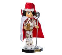 Elvis Presley Kurt Adler Elvis in White Suit Nutcracker, 10-Inch
