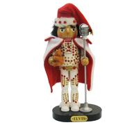 Elvis Presley Kurt Adler Elvis in White Suit Nutcracker, 10-Inch