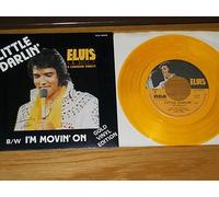 Elvis Presley - little darlin' / i'm movin' on 45 canada 1978 gold vinyl jaune or ! rare !