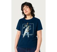Elvis Presley Lives Relaxed Fit T-Shirt Elvisly Yours Navy M
