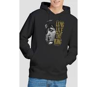 Elvis Presley Long Live The King Hoodie, Black | Size: Large Elvis Presley Black L
