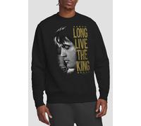 Elvis Presley Long Live The King Sweatshirt, Black | Size: XL Elvis Presley Black XL
