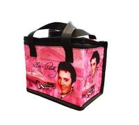 Elvis Presley Lunch Bag - Pink with Guitars