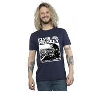 Elvis Presley Men's A Heartbreaker T-Shirt in Navy | Size: Medium Elvis Presley Navy M