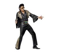 Elvis Presley Men's Costume - Elvis in Black | Size: Large Elvis Presley Black L