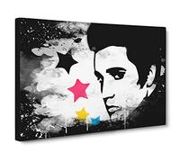 Elvis Presley Modern CB Canvas Print | Gallery Wrapped 30mm Frame Wall Art | 24x16 inches | Ready to Hang | Modern Picture | Living Room Bedroom Lounge Office