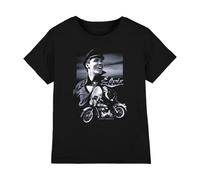 Elvis Presley Motorcycle Kids T Shirt, Black, 7-8