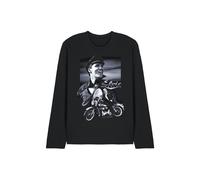 Elvis Presley Motorcycle Long Sleeve T-Shirt, Black | Size: Large Elvis Presley Black L