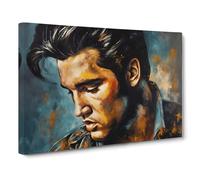 Elvis Presley No.2 Canvas Print | Gallery Wrapped 30mm Frame Wall Art | 30x20 inches | Ready to Hang | Modern Picture | Living Room Bedroom Lounge Office