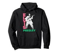 Elvis Presley Official 1956 Pullover Hoodie, Adult Unisex, Black, X-Large