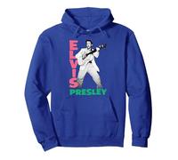 Elvis Presley Official 1956 Pullover Hoodie, Adult Unisex, Royal Blue, X-Large