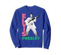 Elvis Presley Official 1956 Sweatshirt, Adult Unisex, Royal Blue, Small