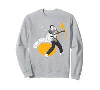 Elvis Presley Official Music Note Sweatshirt, Adult Unisex, Heather Grey, Large