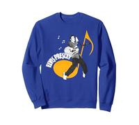 Elvis Presley Official Music Note Sweatshirt, Adult Unisex, Royal Blue, Medium