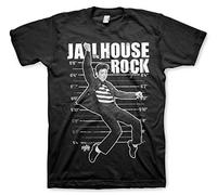 ELVIS PRESLEY Officially Licensed Jailhouse Rock Mens T-Shirt (Black), XX-Large