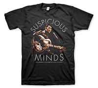 ELVIS PRESLEY Officially Licensed Suspicious Minds Mens T-Shirt (Black)