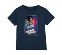 Elvis Presley On Tour Poster Kids T Shirt, Navy, 3-4