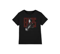 Elvis Presley Red Guitarman Kids T-Shirt, Black | Size: 9-11 Years Elvis Presley Black 9-11 Years