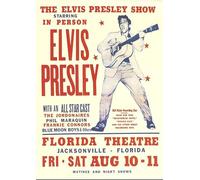 elvis presley Retro Vintage Rock Concert Gig Poster Wall Art A4