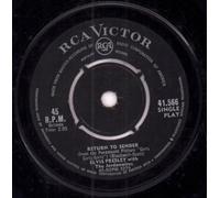 Elvis Presley - return to sender 45 rpm single