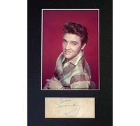 ELVIS PRESLEY Signed Autograph Mounted Photo Reproduction PRINT A4 Rare (297 x 210mm) #70 (Mount & Print (Not Framed))