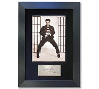 ELVIS PRESLEY Signed Reproduction Autograph Mounted Photo Print A4#409