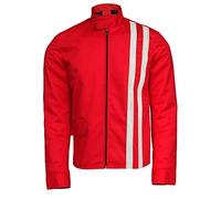 Elvis Presley Speedway Vintage Classic Stripes Red Cotton Jacket for Men