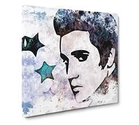 Elvis Presley Stars Canvas Print | Gallery Wrapped 30mm Frame Wall Art | 14x14 inches | Ready to Hang | Abstract Space Picture | Living Room Bedroom Lounge Office