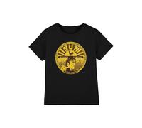 Elvis Presley Sun Elvis Full Sun Label Kids T-Shirt, Black | Size: 7-8 Years Elvis Presley Black 7-8 Years
