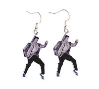Elvis Presley Swinging Legs With Blue Suede Shoes Earrings - Mid-South Products
