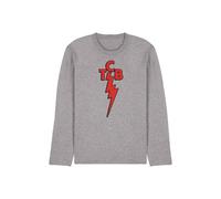 Elvis Presley Tcb Long Sleeve T-Shirt, Athletic Heather in Light Grey | Size: Large Elvis Presley Light Grey L