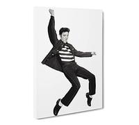 Elvis Presley The Jailhouse Rock Canvas Print | Gallery Wrapped 30mm Frame Wall Art | 24x16 inches | Ready to Hang | Modern Picture | Living Room Bedroom Lounge Office