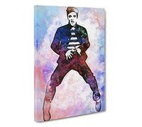 Elvis Presley The Jailhouse Rock Canvas Print | Gallery Wrapped 30mm Frame Wall Art | 30x20 inches | Ready to Hang | Modern Picture | Living Room Bedroom Lounge Office