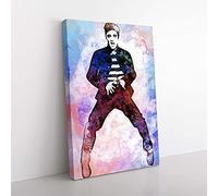 Elvis Presley The Jailhouse Rock in Abstract Canvas Print 30x20 Inch