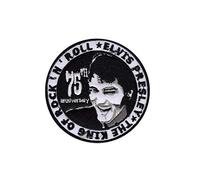 Elvis Presley The King of Rock N Roll Patch Badge Embroidered Iron on Applique Souvenir Accessory