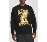 Elvis Presley The King Sweatshirt, Black | Size: Medium Elvis Presley Black M