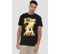 Elvis Presley The King T-Shirt, Black | Size: 5XL Elvis Presley Black 5XL