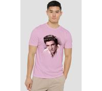 Elvis Presley The Stare T-Shirt, Pink | Size: Small Elvis Presley Pink S